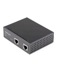 Inyector Industrial PoE Gigabit - 30W - 802.3at PoE+ de 48 a 56V DC - de Montaje en Riel DIN - de -40 a 75C (POEINJ1G30W)