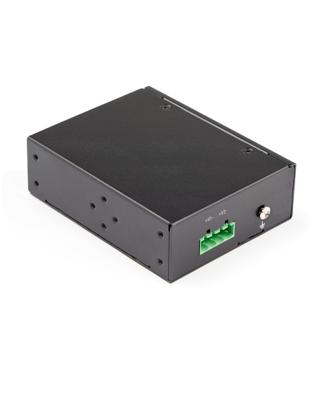 Inyector Industrial PoE Gigabit - 30W - 802.3at PoE+ de 48 a 56V DC - de Montaje en Riel DIN - de -40 a 75C (POEINJ1G30W)