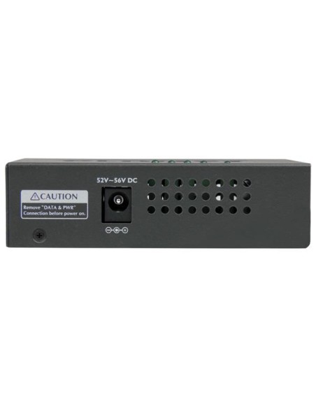 Inyector de Alimentación PoE Power over Ethernet Midspan 4 Puertos Gigabit RJ45 de Pared - 802.3 at af