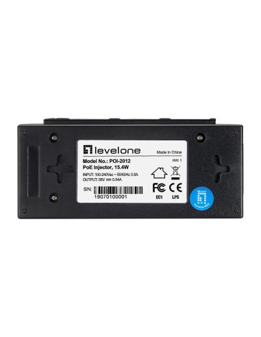 POI-2012 adaptador e inyector de PoE Ethernet rápido 52 V