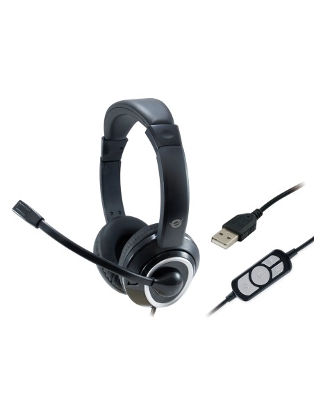 POLONA Auriculares Alámbrico Diadema Llamadas/Música USB tipo A Negro
