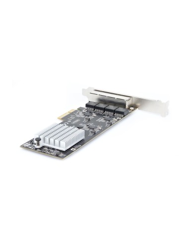 Tarjeta PCI Express de Red Ethernet 4 Puertos NBASE-T 2,5G - NIC I225-V - Tarjeta de Red de 4 Puertos para Ordenador de Sobreme