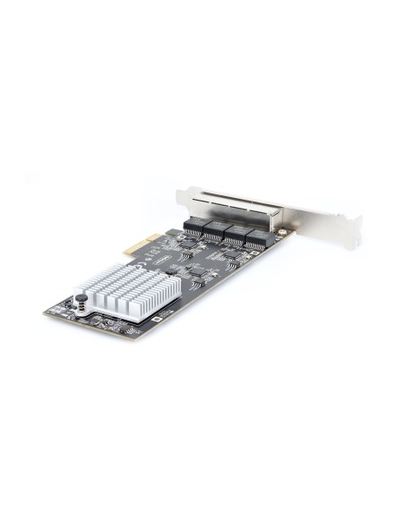 Tarjeta PCI Express de Red Ethernet 4 Puertos NBASE-T 2,5G - NIC I225-V - Tarjeta de Red de 4 Puertos para Ordenador de Sobreme