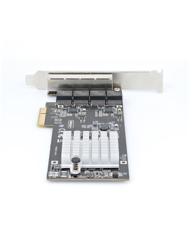 Tarjeta PCI Express de Red Ethernet 4 Puertos NBASE-T 2,5G - NIC I225-V - Tarjeta de Red de 4 Puertos para Ordenador de Sobreme