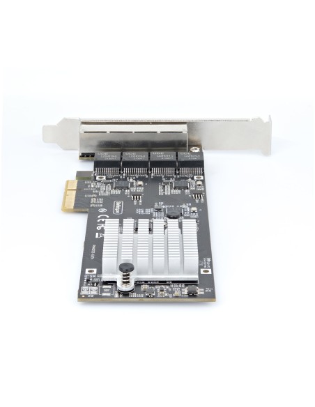 Tarjeta PCI Express de Red Ethernet 4 Puertos NBASE-T 2,5G - NIC I225-V - Tarjeta de Red de 4 Puertos para Ordenador de Sobreme