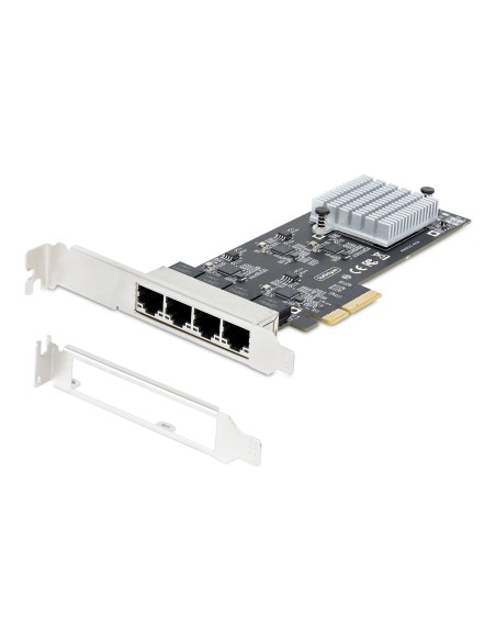 Tarjeta PCI Express de Red Ethernet 4 Puertos NBASE-T 2,5G - NIC I225-V - Tarjeta de Red de 4 Puertos para Ordenador de Sobreme