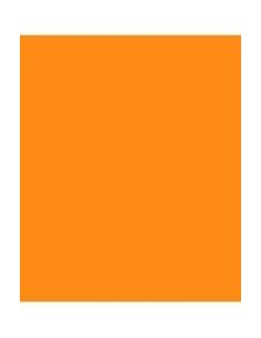 Paq 25 cartulinas 50x65 naranja fluo iris 235 gr