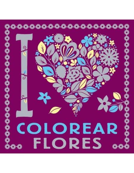 I LOVE colorear flores