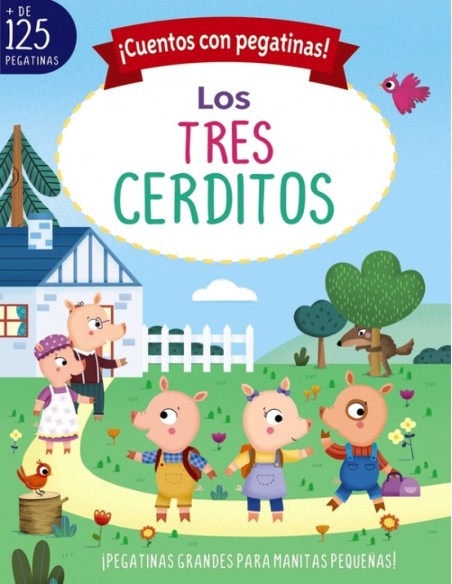 Cuentos con pegatinas Los tres cerditos