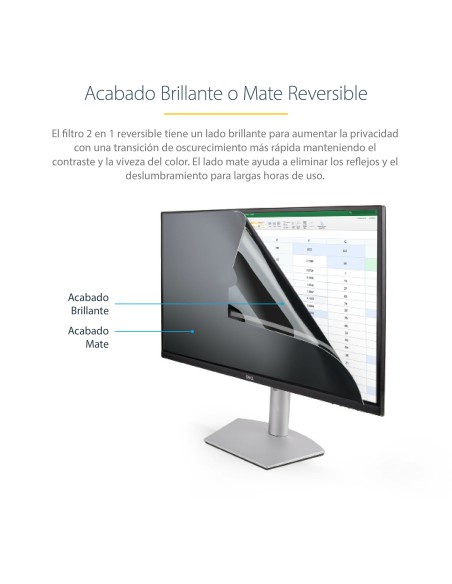 Filtro de Privacidad para Monitores de 24 Pulgadas - Pantalla de Privacidad para Reducir la Luz Azul - de Pantalla Ancha 16:10 