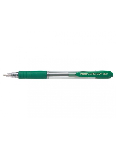 Super Grip Medium Verde Clip-on retractable ballpoint pen Medio 2030004 12 pieza(s)