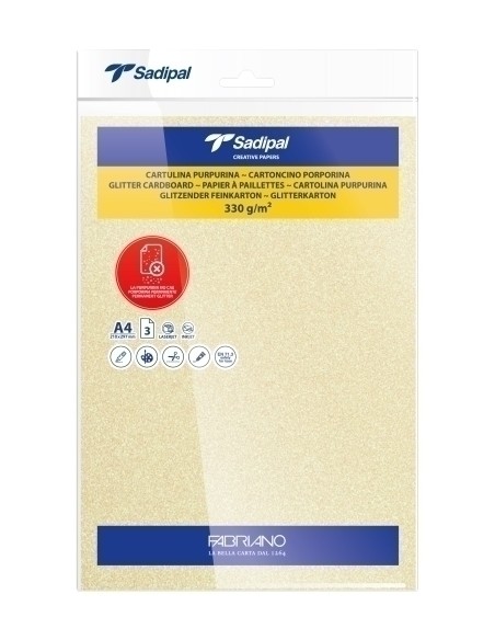 CARTULINA PURPUR.A4 SADIPAL AM P/3