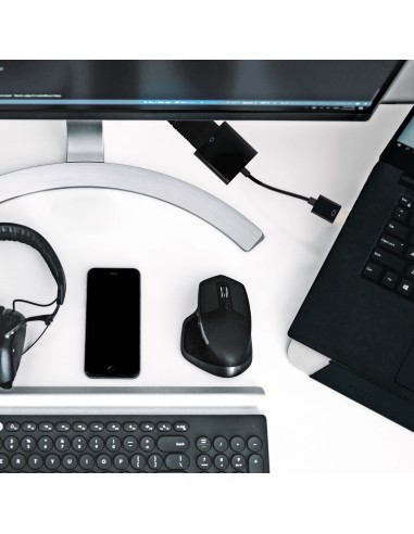 CONVERSOR HDMI A SVGA+AUDIO, HDMI/M-SVGA/H+3.5/H, NEGRO, 10 CM+1.0 M