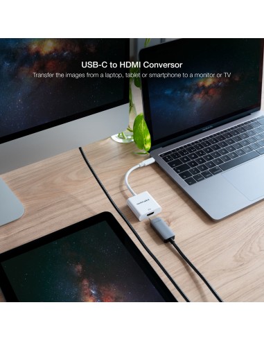 CONVERSOR USB-C A HDMI 4K, 15 CM