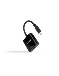 Conversor USB-C a HDMI 4K, USB-C/M-HDMI/H, Negro, 15 cm