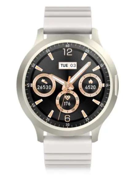 Smartwatch Elite, Pantalla AMOLED 1.43", Autonomía 7 días, IP67, Modo deporte y salud, Llamadas, Plateado