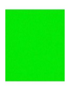 Paq 25 cartulinas 50x65 verde fluo iris 235 gr