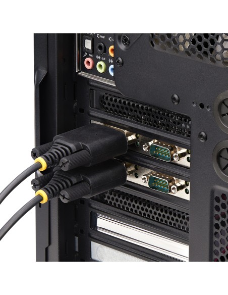 Tarjeta Serie PCI Express de 4 Puertos DB9 - Serial RS232/RS422/RS485 - TAA - UART 16C1050 - ESD de Nivel 4 - con Brackets de P