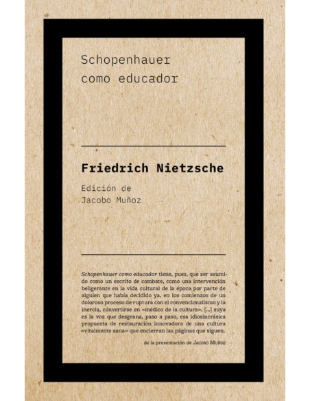 Schopenhauer como educador