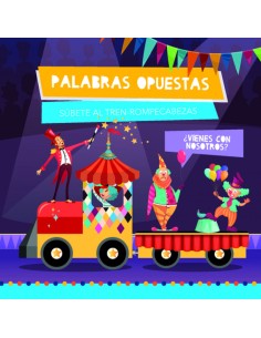 PALABRAS OPUESTAS TREN ROMPECABEZAS 