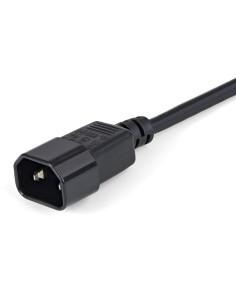 Cable de 1m de Extensión de Alimentación, C14 a C13, 10A 125V, 18AWG, Alargador de Cable de Corriente de Ordenador, IEC-320-C14 2