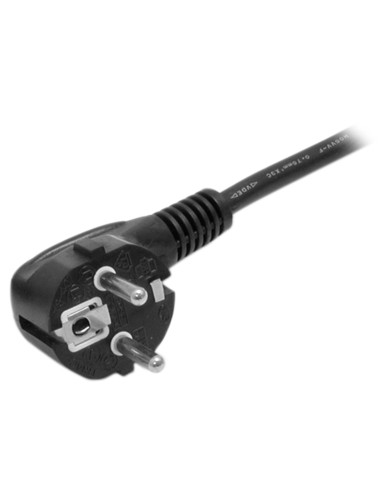 Cable de 2m de Alimentación para Ordenador, 18AWG, EU Schuko a C13, 10A 250V, Negro, Cable de Repuesto, Cable de Corriente para