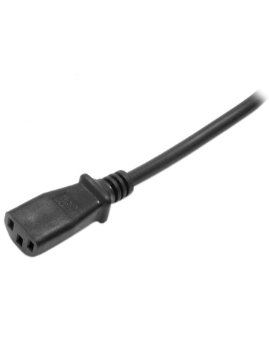 Cable de 2m de Alimentación para Ordenador, 18AWG, EU Schuko a C13, 10A 250V, Negro, Cable de Repuesto, Cable de Corriente para