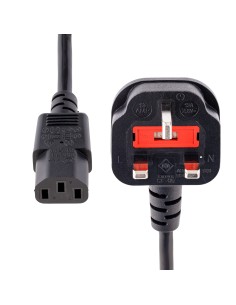Cable de 3m de Alimentación de Ordenador, 18AWG, BS 1363 a C13, 10A 250V, Cable de Alimentación de Repuesto, Cable de TV/Monito 2