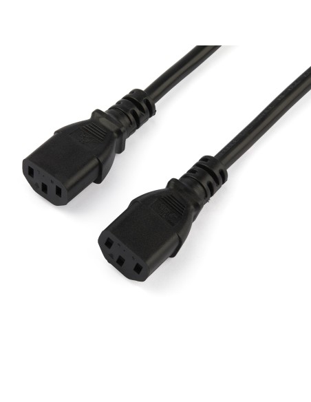 Cable de 2m de Alimentación en Y para Ordenador, 18AWG, EU Schuko a 2x C13, 10A 250V, Cable de Alimentación de CA de Repuesto, 