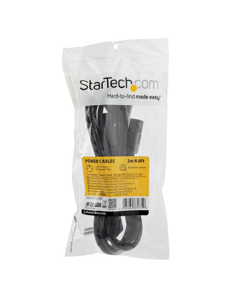 Cable de 2m de Alimentación en Y para Ordenador, 18AWG, EU Schuko a 2x C13, 10A 250V, Cable de Alimentación de CA de Repuesto, 