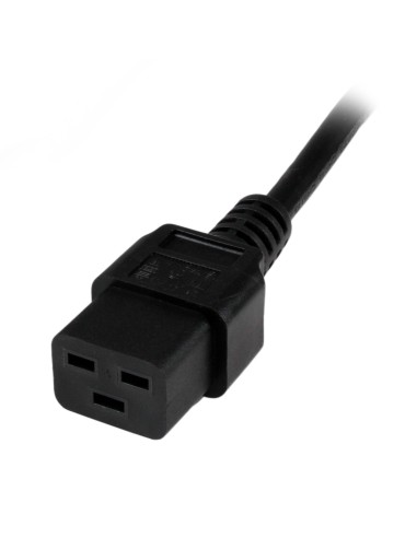 Cable de 2m de Alimentación de Ordenador, 16AWG, EU Schuko a C19, 16A 250V, Cable de Alimentación de Repuesto, Impresora, para 