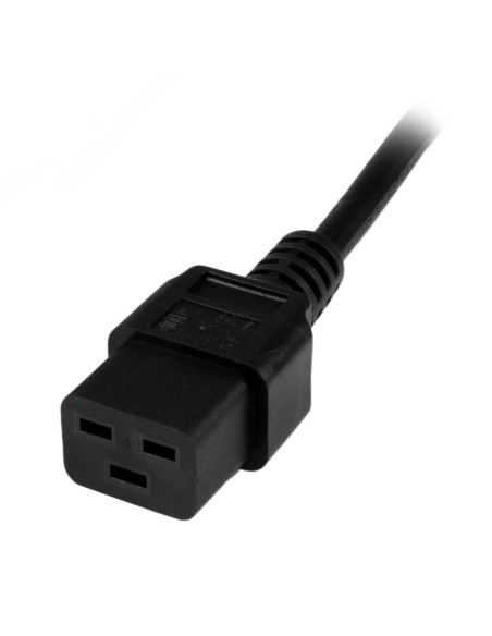 Cable de 2m de Alimentación de Ordenador, 16AWG, EU Schuko a C19, 16A 250V, Cable de Alimentación de Repuesto, Impresora, para 