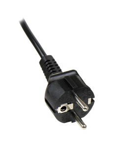 Cable de 2m de Alimentación para Portátiles, Enchufe UE a C5, 2,5A 250V, 18AWG, Cable de Repuesto para Cargador, Cable Hoja de  2