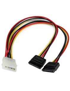 Adaptador Cable Divisor Molex 4 Pines a SATA - 2x Hembra SATA y 1x Macho LP4