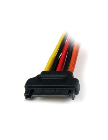 Cable 0,15m Adaptador Bifurcador Divisor Splitter Alimentación SATA Latching Cierre Pestillo - 2x Hembra