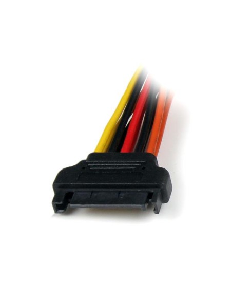 Cable 0,15m Adaptador Bifurcador Divisor Splitter Alimentación SATA Latching Cierre Pestillo - 2x Hembra
