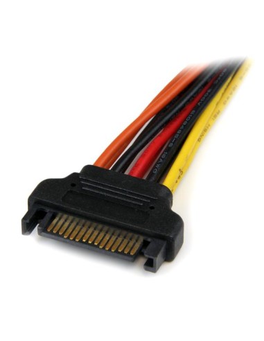 Cable 0,15m Adaptador Bifurcador Divisor Splitter Alimentación SATA Latching Cierre Pestillo - 2x Hembra