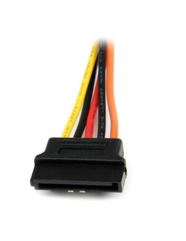 Cable 0,15m Adaptador Bifurcador Divisor Splitter Alimentación SATA Latching Cierre Pestillo - 2x Hembra
