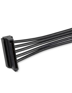 Cable Adaptador Bifurcador Divisor Splitter de Alimentación SATA de 40cm - 4x Receptáculos Hembra SATA 2