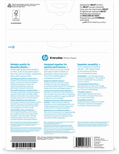 Papel fotográfico Everyday, brillante, 200 g/m2, A4 (210 x 297 mm), 100 hojas