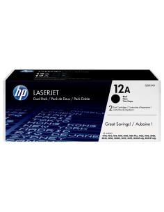 Pack de ahorro de 2 cartuchos de tóner original LaserJet 12A negro