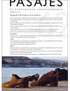 Topografas del crimen y de la memoria