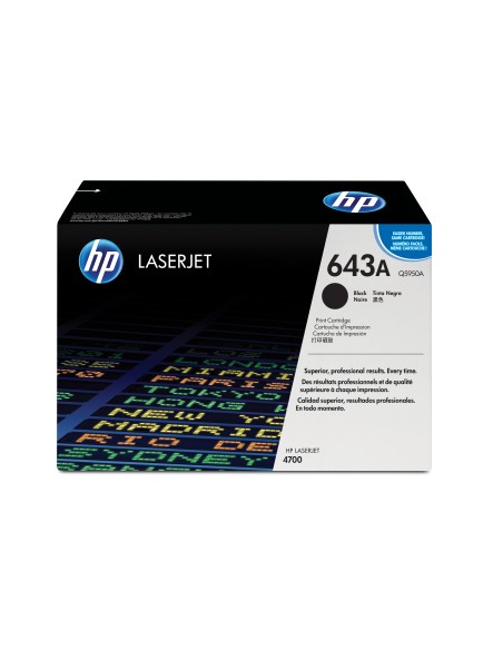 Cartucho de tóner original LaserJet 643A negro