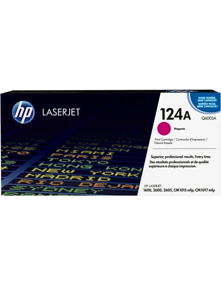 Cartucho de tóner original LaserJet 124A magenta