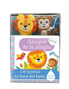 LIBRO BANO AMIGOS DE JUNGLA LEE Y JUEGA