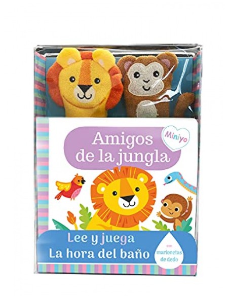 LIBRO BANO AMIGOS DE JUNGLA LEE Y JUEGA