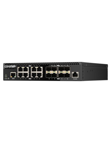 QSW-M3216R-8S8T switch Gestionado L2/L3 10G Ethernet (100/1000/10000) 1U Negro