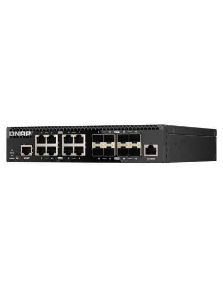 QSW-M3216R-8S8T switch Gestionado L2/L3 10G Ethernet (100/1000/10000) 1U Negro