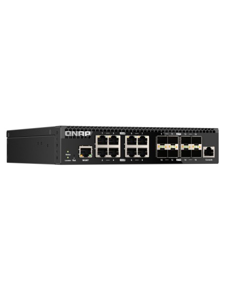 QSW-M3216R-8S8T switch Gestionado L2/L3 10G Ethernet (100/1000/10000) 1U Negro