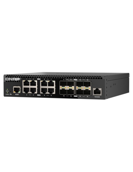 QSW-M3216R-8S8T switch Gestionado L2/L3 10G Ethernet (100/1000/10000) 1U Negro